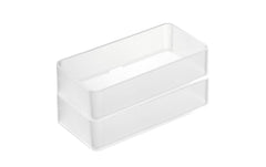 Yamazaki | Schubladen Organizer M | Grösse: 8 x 16 x 3.7 cm, Transp., 2 Stück
