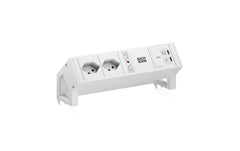 DESK2 white 2xT13 1xUSB C 65W 0,2m RAL9010
