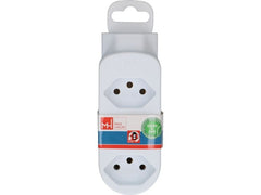 Max Hauri | Abzweigstecker ADAPT 3+1x Typ 13 | weiss drehbar Green+Fair