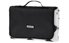 KOOR | Picknickdecke Diamond schwarz | 150 x 200cm , 100% Polyester