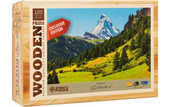Wooden City | Mini-Puzzle Holz Matterhorn | 100 Teile