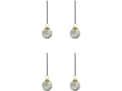House Doctor | Weihnachtskugel Fiore | 4er Set, D: 6 cm