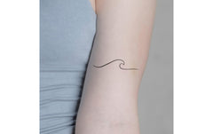minink | Tattoo grosse Welle | Grösse: M (1.4 cm x 6.5 cm)