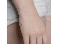 minink | Tattoo Sterne und Punkte | Grösse: S (1.7 cm x 2.5 cm)