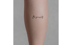 minink | Tattoo Schrift Be yourself künstl. | Grösse: S (4.2 cm x 1.2 cm)