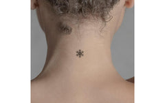 minink | Tattoo Schneeflocke | Grösse: S (1.5 cm x 1.7 cm)