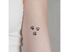minink | Tattoo Hundepfoten | Grösse: S (2.5 cm x 2.7 cm)