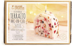 Graine Créative | Graine Bastelset | Kerzen giessen, Terrazzo Kerze