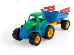 dantoy | CLASSIC RECYCELTER TRAKTOR M/ANHÄNGER | PLASTRÄDER