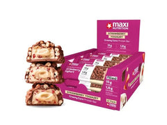 Maxi Nutrition | Creamy Core Protein Bar | Strawberry Yoghurt Box: 12 x 39g