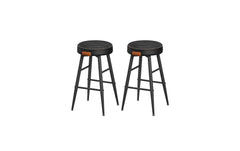 VASAGLE | Barhocker, 2er Set, Sitzhöhe 63cm | 49.5x63 cm (DxH), Stahl, Kunstleder