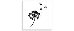 minink | Tattoo Löwenzahn mit Samen | Grösse: S (3.0 cm x 4.0 cm)