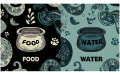 Paws & Whiskers | Napfunterlage | 40 x 70 cm