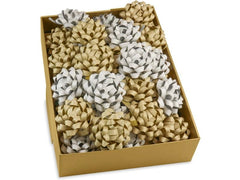 Pattberg | Geschenkmaschen Glitter | 40 Schleifen Ø 80 mm, assoriert