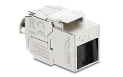 Delock | Keystone Modul RJ45 Cat8.1 Bu zu LSA | Cat.8.1, AWG22, STP, LSA, Zink, Staubschutz