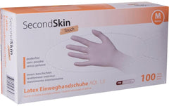SecondSkin, Einweghandschuh Latex Touch M,