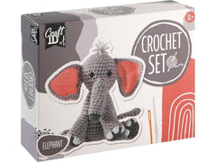 Basteln | Sombo Häkelset Elefant | 100% Polyester Garn