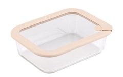 Fackelmann | x Pamela Reif Vorratsdose | 1050ml, Glas, Deckel pastell beige