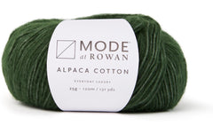 Mode at Rowan | Rowan Wolle Alpaca Cotton | 25g, Grün