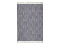 Urbanara | Teppich Barota 170x240cm | Recycelter Outdoor Teppich Blaugrau