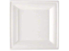 Verive | Teller weiss 20x20cm 50 Stk. | 1 Pack à 50 Stk. Zuckerrohr