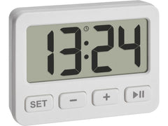 TFA Dostmann | TFA Digitalwecker mit Timer | Weiss