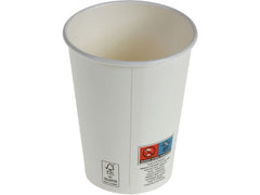 belesse | nature Kartonbecher 3dl weiss | 50 Stk, Ø90mm, nicht Plastik-laminiert