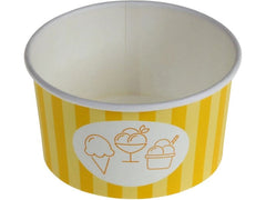 belesse | Eisbecher PE 240ml | 50 Stk, gelb, Ø96x52mm