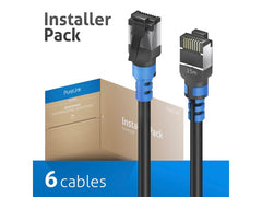 PureLink FlexInstall | FlexInstall Patchkabel Cat.6A S/FTP 15m, 6 | Cat.6A, AWG30, InstallerPack, 6 Stk