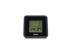 Hama | Thermometer und Hygrometer Borneo | digital, für innen, Schwarz