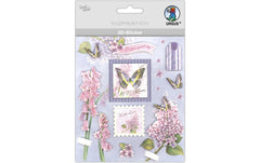 URSUS | Papierkollektion | 18 Blatt mit 3D-Stickern Lila
