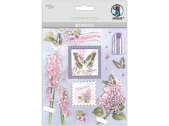 URSUS | Papierkollektion | 18 Blatt mit 3D-Stickern Lila
