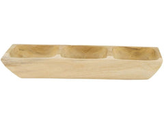 CHALET | Teakholzschale Makoro 3er FSC | 28x10x4cm natur