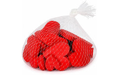 CHALET | Herzen zum Streuen in Netz | 4x4cm rot
