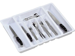 Kesper | Besteckkasten variabel | PP, Variable Breite: 29 - 50 cm, Weiss