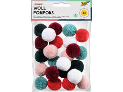 Folia | Woll-Pompons Elegance | Woll-Pompons Elegance 24 Stück farbig