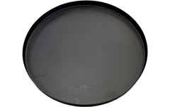 CHALET | Metallteller Baggs rund | 31x31x2cm schwarz