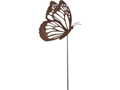 CHALET | Schmetterling Metall auf Stange | 22x0.5x57cm rost