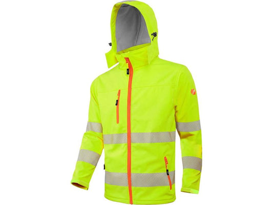 ACE | Neon Lite Softshell Warnjacke L | für Herren (Klasse 3) - Gelb