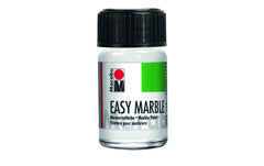 Marabu | Marmorierfarbe Easy Marble | 070 Weiss, 15 ml, 1 Stk