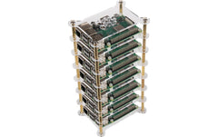 jOY-iT | MAkerCase Tower RB-Case+19 | 8x 8xAcryl Platte, Abstandhalter, für 7x Pi