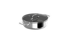 BergHOFF | Kochtopf Helix 26cm | mit Deckel, 3.8L, rec. Edelstahl SS18/11