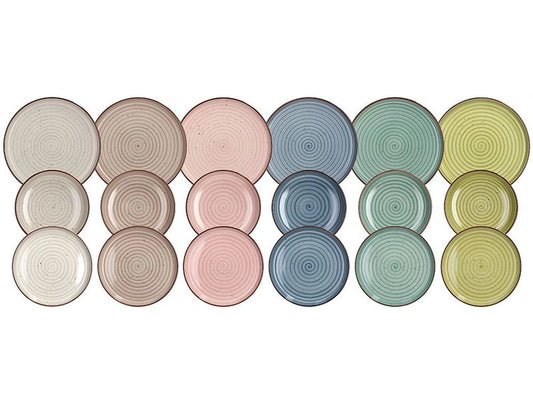 Tognana | Geschirrset Urban Pastel | 18-teilig