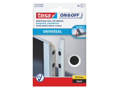 tesa | Klettband On&Off Scheiben | Transparent