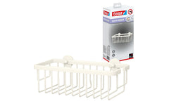 tesa | Duschablage MOON WHITE Serie | ohne Bohren, weiss