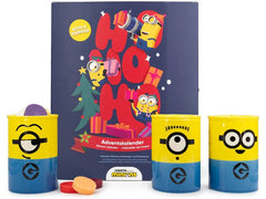 balthasar | Adventskalender Minions | 27x22cm, Duftlampe & 24 Duftwachs