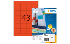 HERMA | Etiketten | Farbig, A4, 45.7 x 21.2 mm, rot, permanent