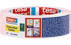 tesa | Malerband Precision Mask Sensitive | 50m x 30mm, Pink