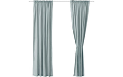Urbanara | Vorhang 2er-Set Solana Helles | Grüngrau 140x245cm