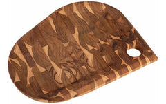 Tramontina | FOLIUM Stirnholz Servierbrett | Teakholz FSC, 40 x 30 x 2,5 cm